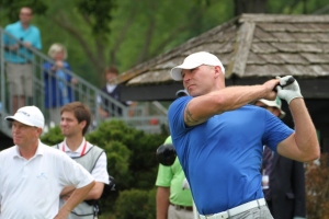 Brian Urlacher at 2014 Encompass Championship by Pete Doherty